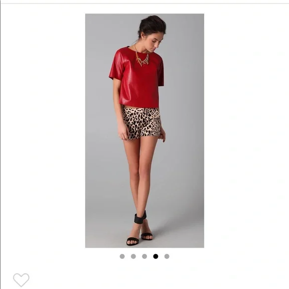 Tibi Cheetah Print Shorts 4 NWOT